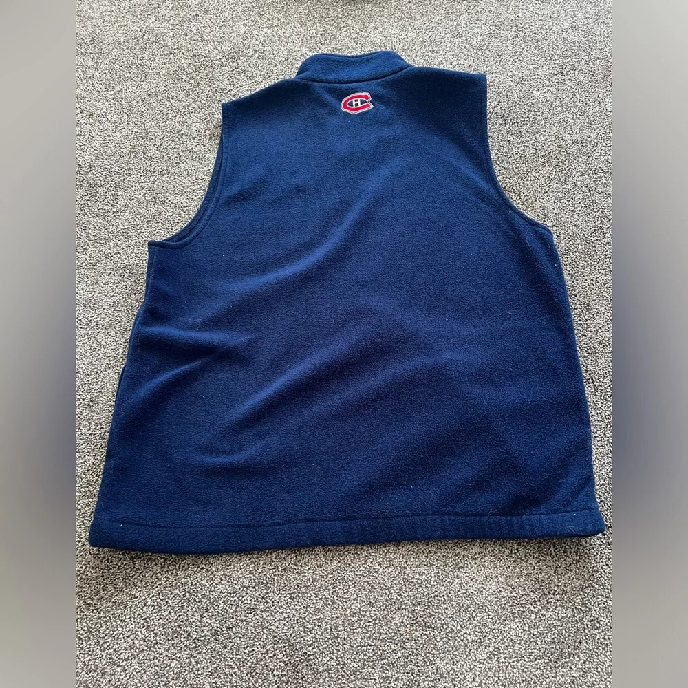Vintage Montreal canadiens 100% polyester fleece vest - Picture 12 of 13